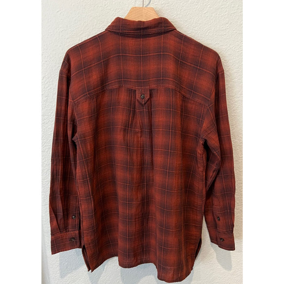 Madewell Oversized Flannel Button-Down Shirt Size Medium - Picture 4 of 7